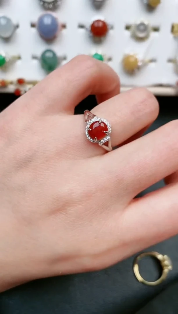 【闪购商品】翡翠戒指银S925镶嵌.....