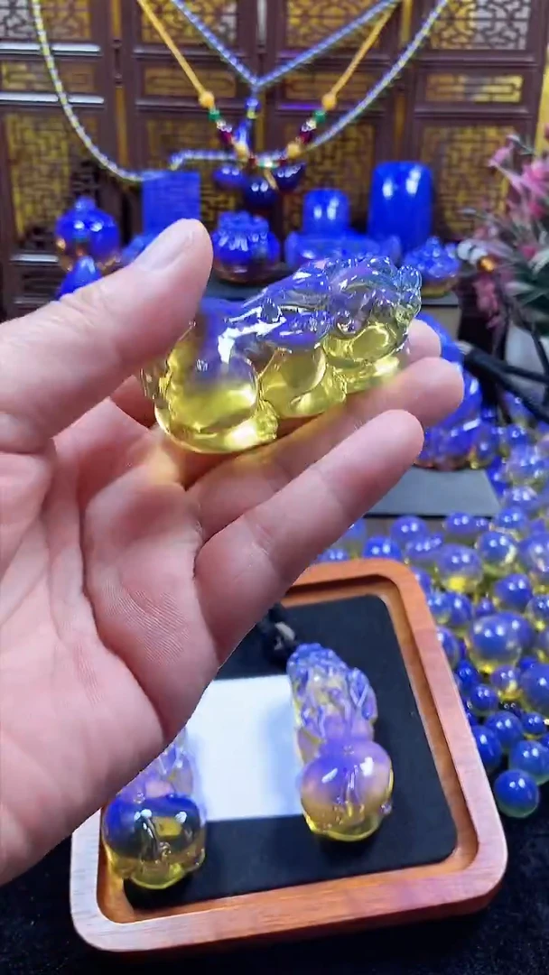 多米貔貅左天空蓝净水