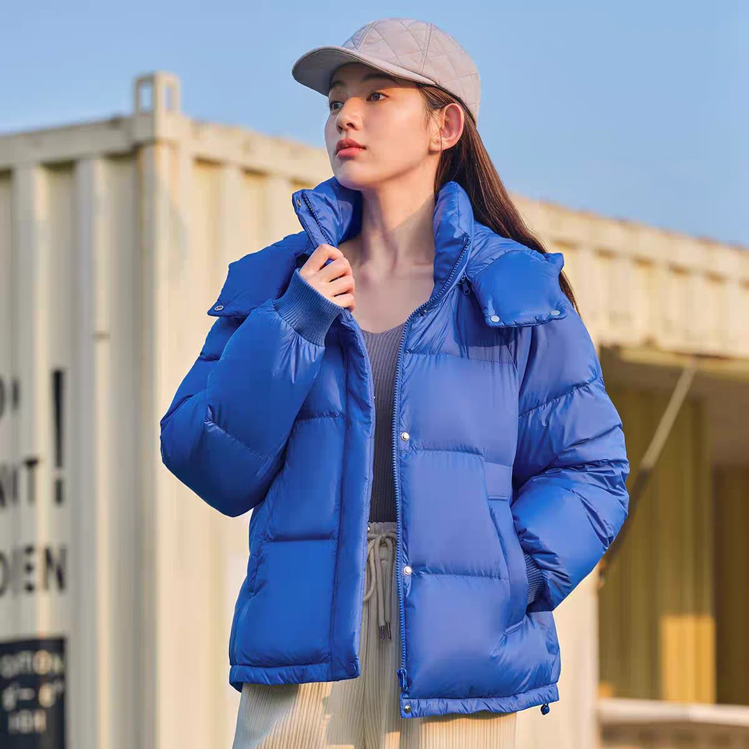 【坦】时尚可脱卸帽泡芙羽绒服TW336360
