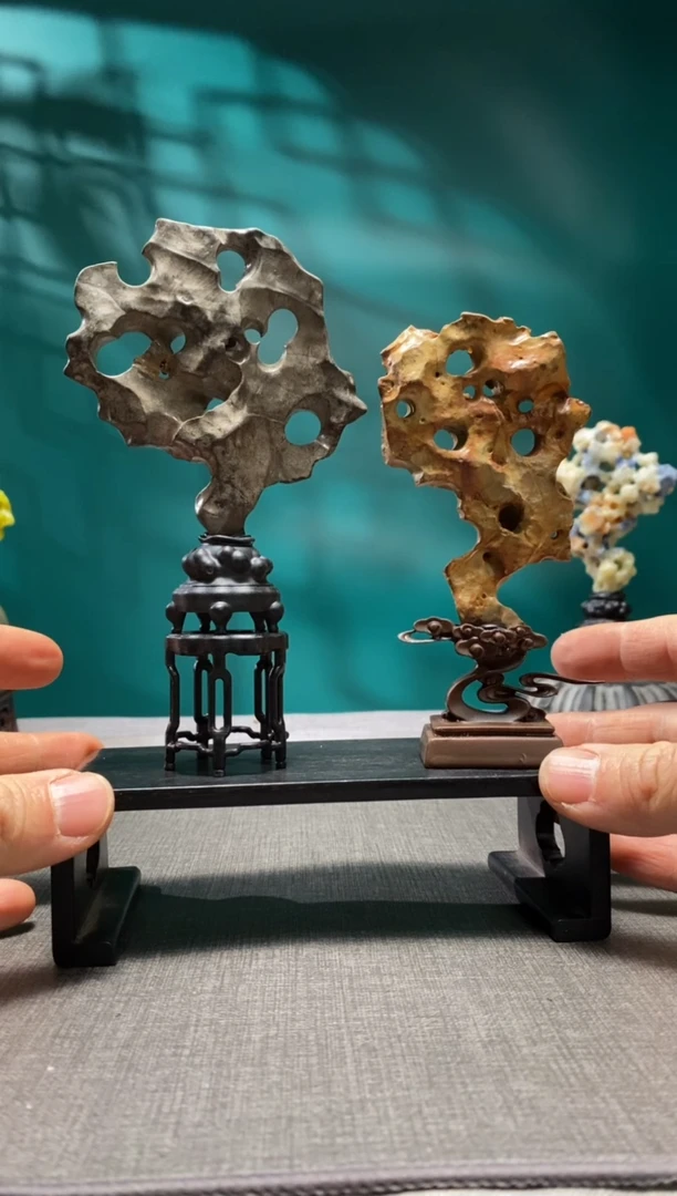 石材六****坊石头是当地的本太 树脂底座