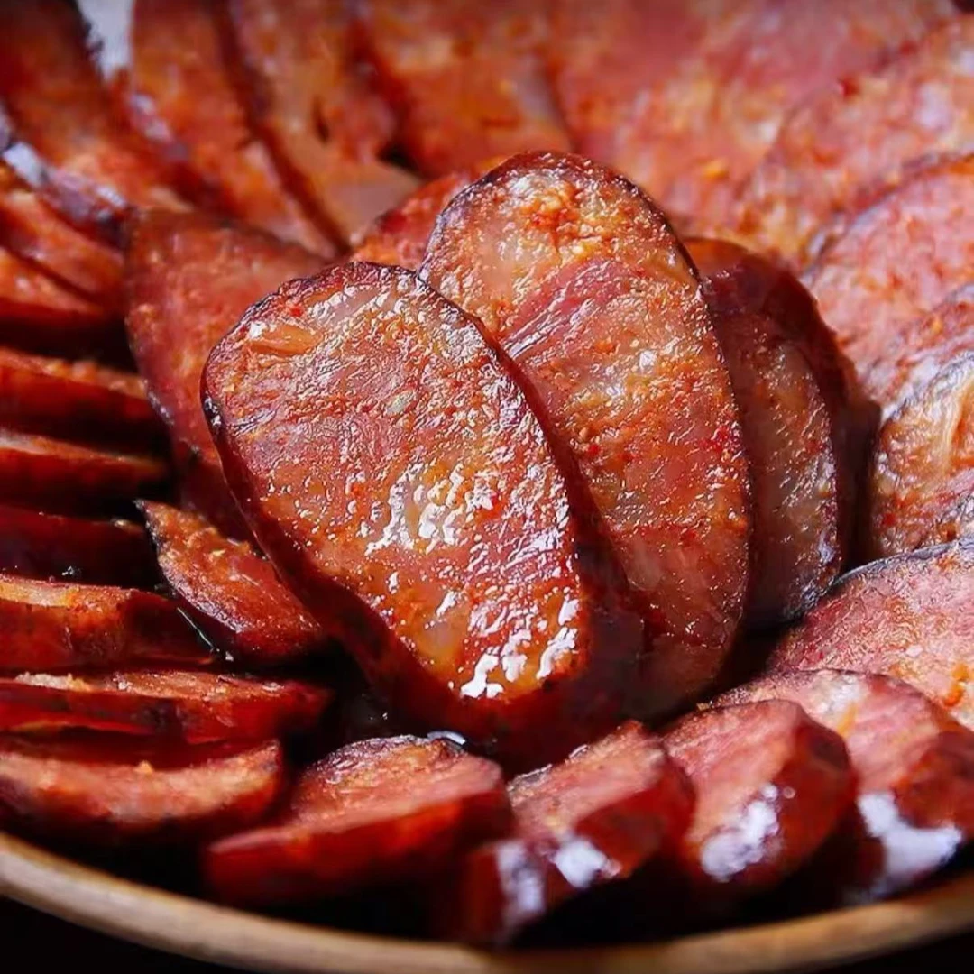 梅小菜正宗恩施传统手工烟熏香肠风味正宗腊香肠麻辣烟熏腊肉特产