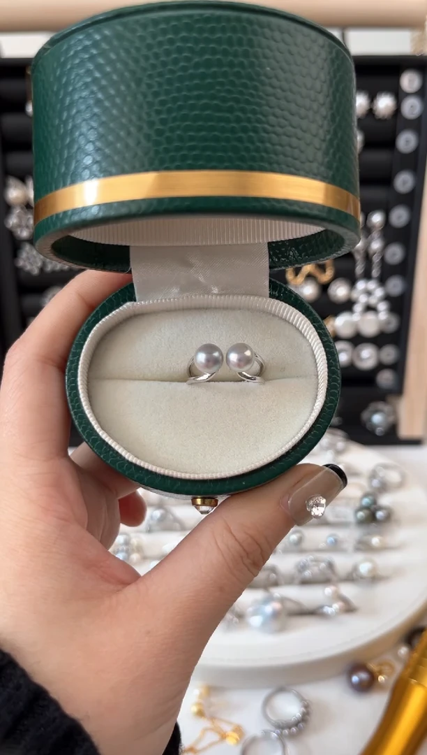 【闪购商品】海水珍珠戒指银S925镶嵌S925海水戒指（有瑕）