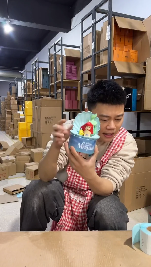 【闪购商品】杯陶瓷美人鱼首饰盒