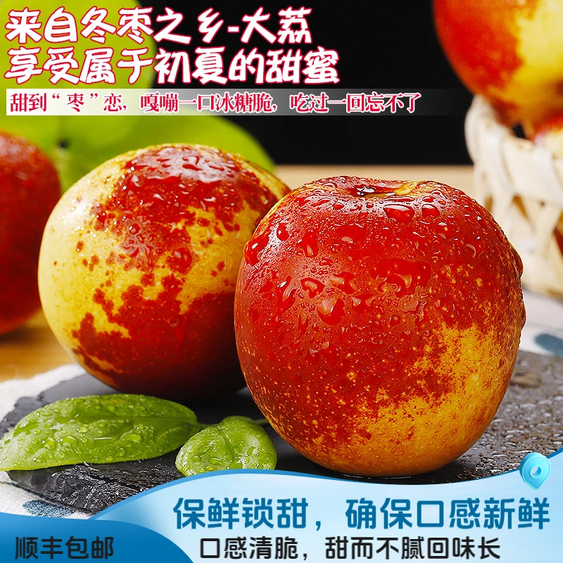 【大降价 顺丰包邮】渭南市大荔冬枣3/5斤孕妇水果新鲜当季现摘脆甜