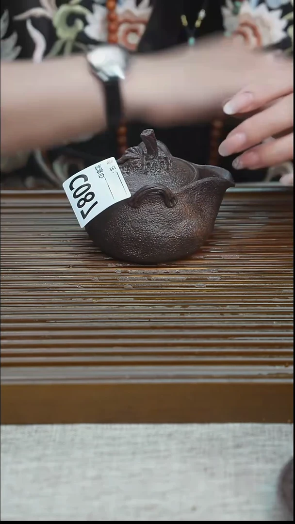 纯手工粗陶茶具每一只不一样