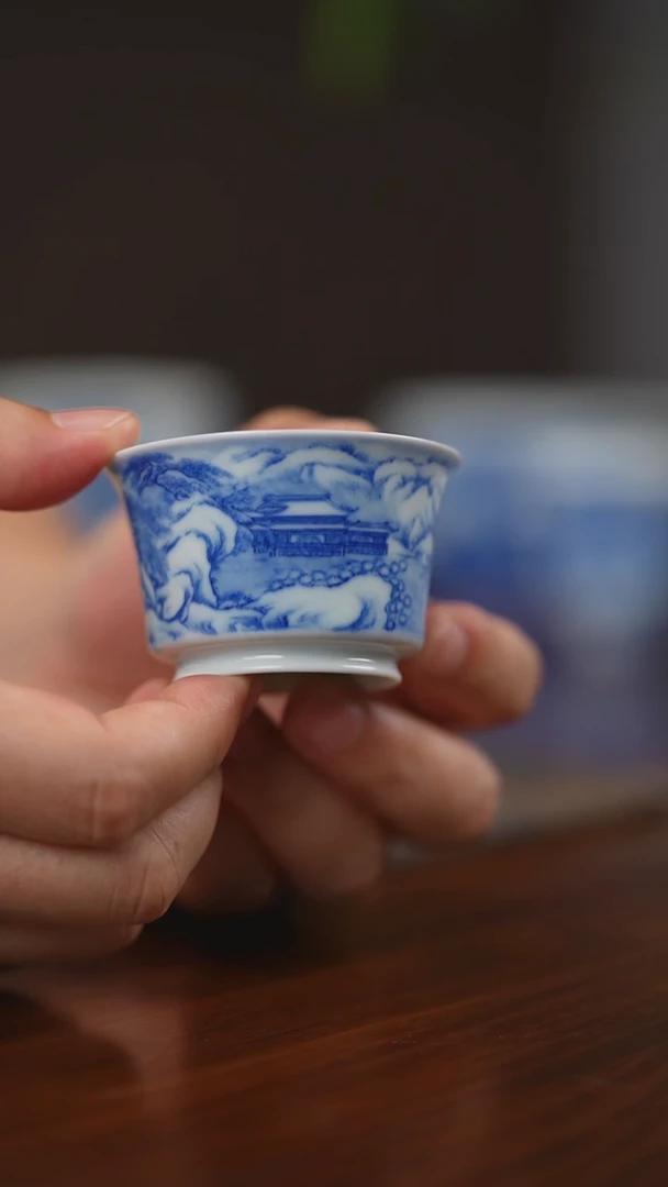 其他醉美山水砚菲轩出品雪景单杯