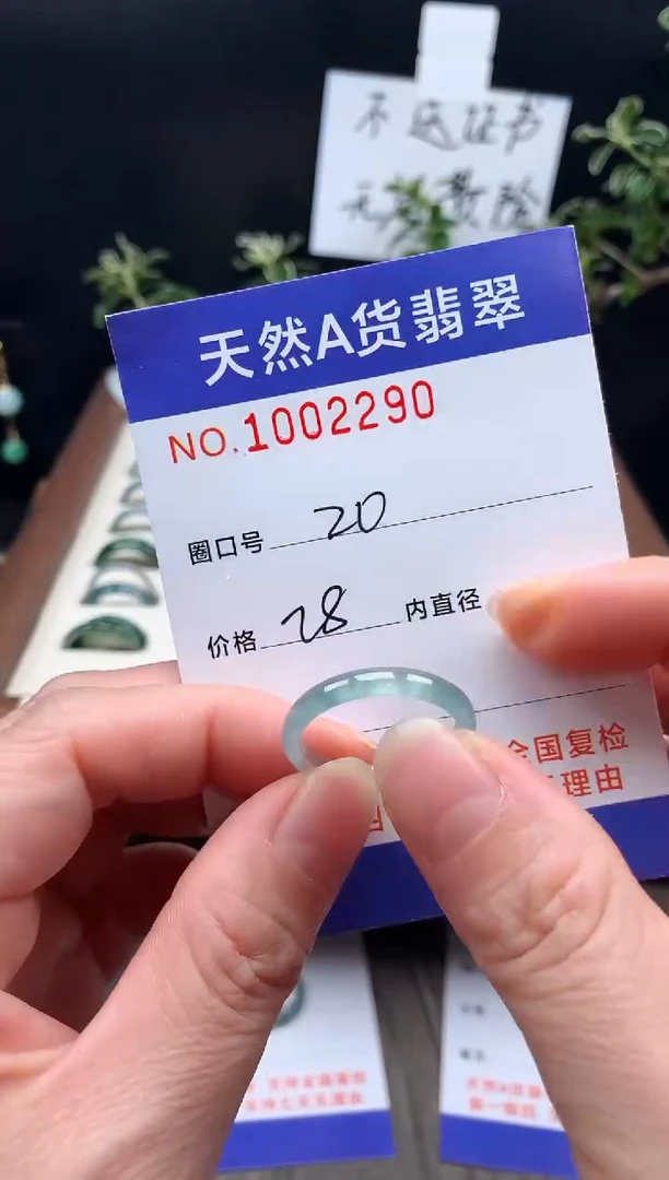 未镶嵌戒指翡翠20#