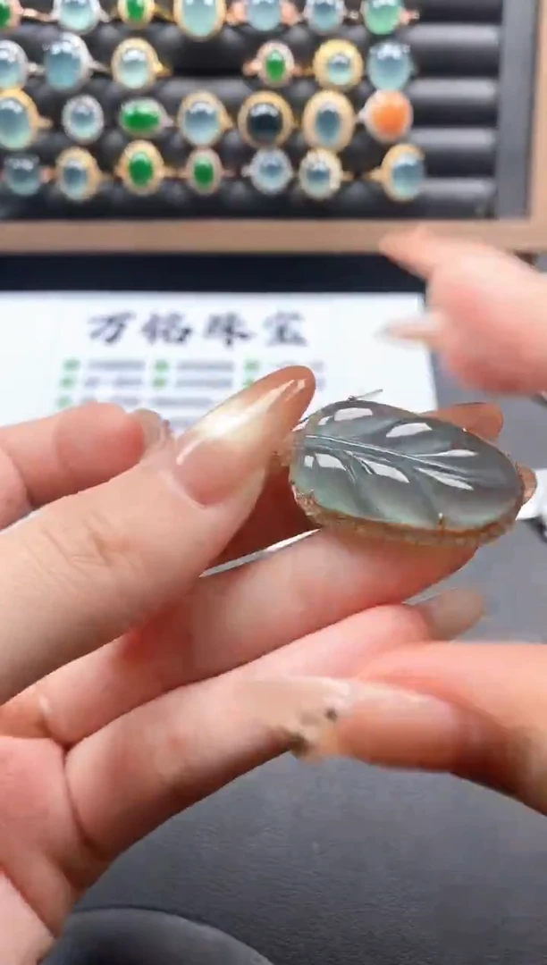 银S925镶嵌戒指翡翠51511