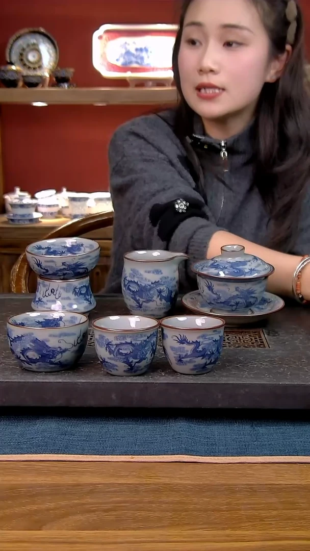 简装家用款6件套 老陶泥开片纹陶瓷茶具