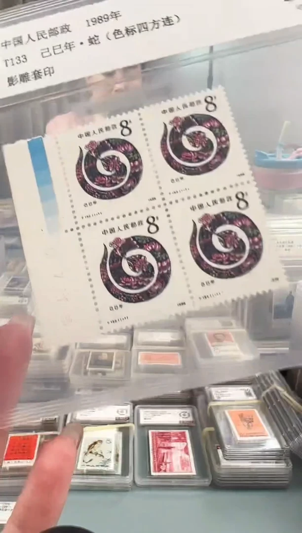 T133一轮蛇色标四方联