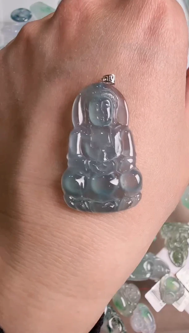 【闪购商品】翡翠吊坠(不含链)18K金镶嵌··多样性发货