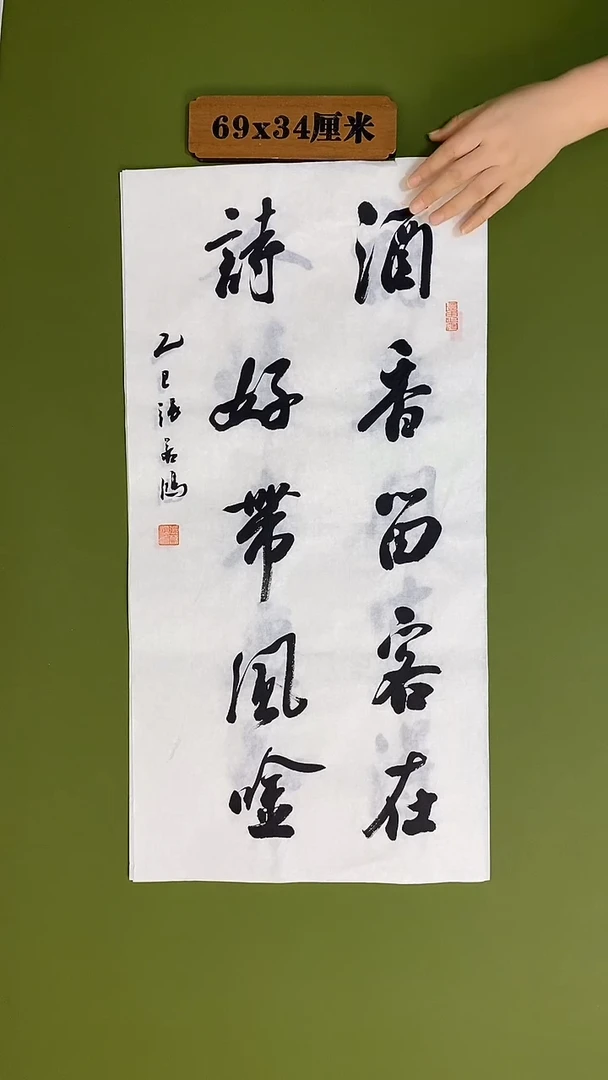 书法书法 张若鸿 尺寸69cm*34cm