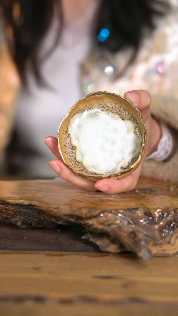 景德镇纯柴烧 手捏普洱杯 105