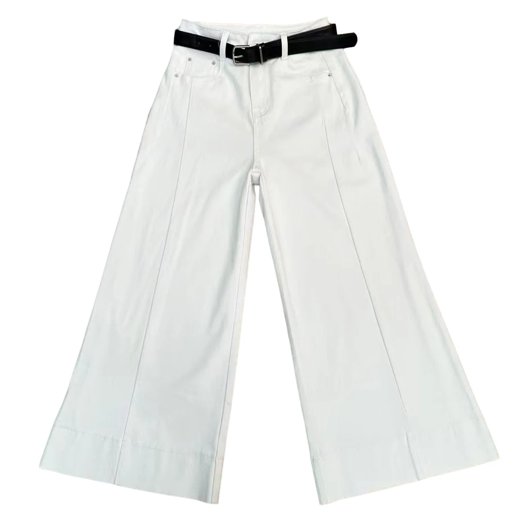 杨家牛仔四面弹A版阔腿裤6036款