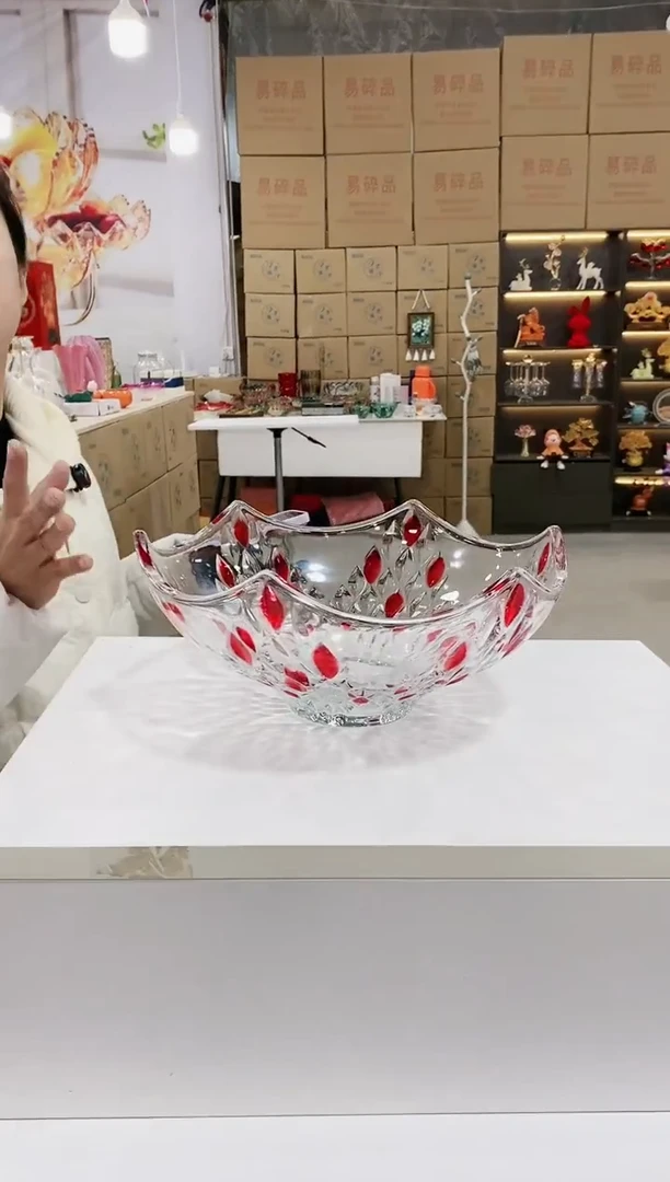 红色雨花果斗一个