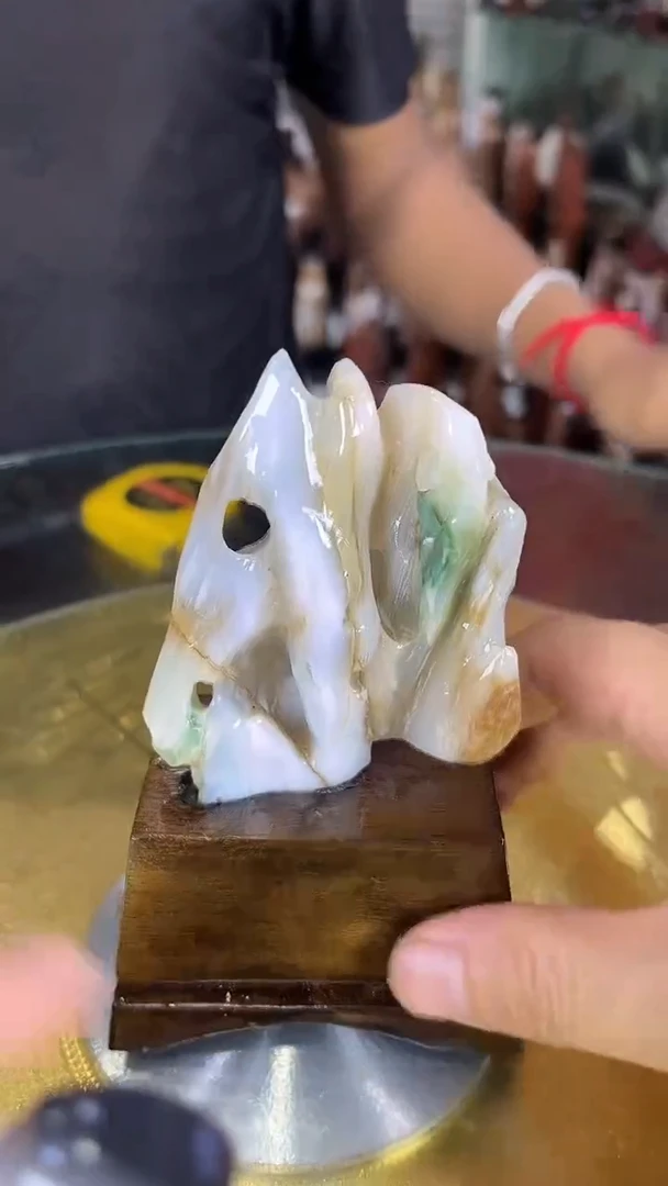 硅化玉珠宝奇石未镶嵌缅甸天然树化玉摆件