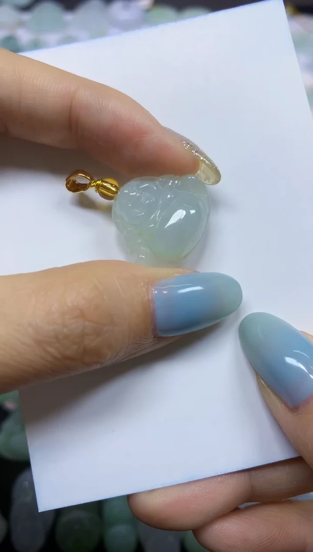 翡翠未镶嵌颈饰天然翡翠A货
