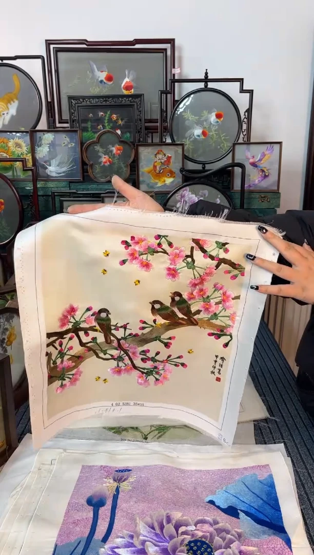 刺绣刺绣双面绣摆件