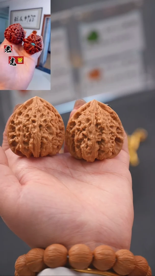 【闪购商品】文玩核桃吊坠42虎头王