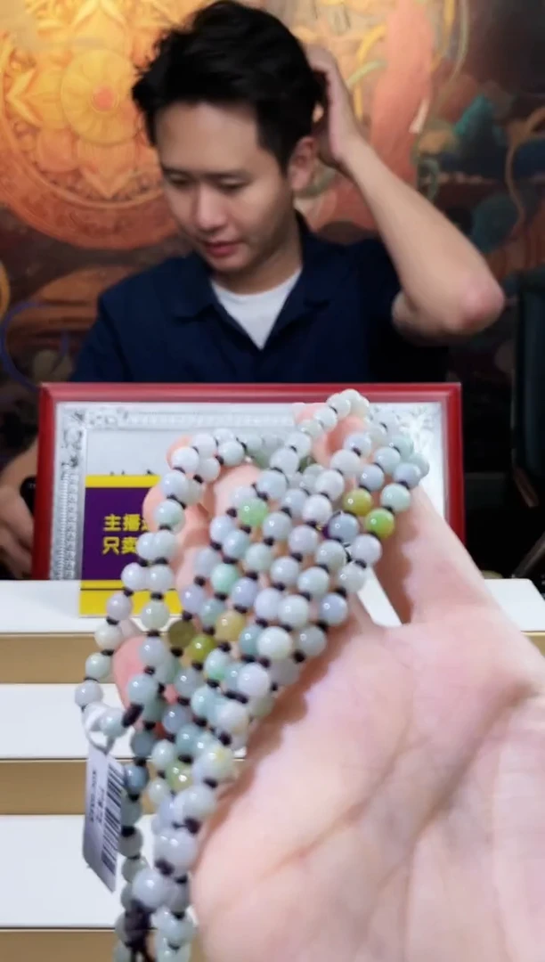 翡翠未镶嵌颈饰多样性发其一珠链9