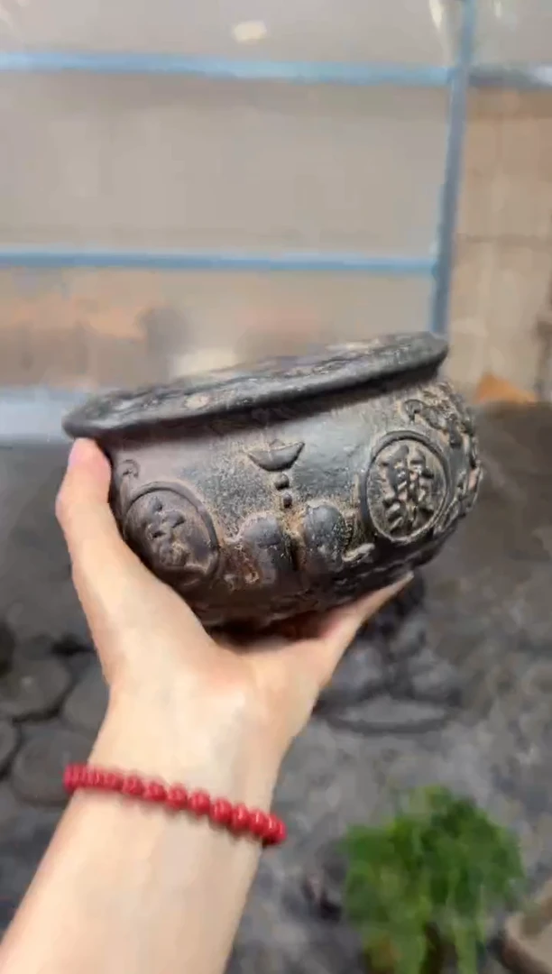 陶土【火山泥】聚宝盆