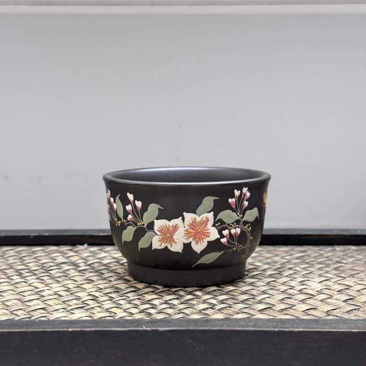 【古月壶来】P506石黄“小白花”主人杯100cc