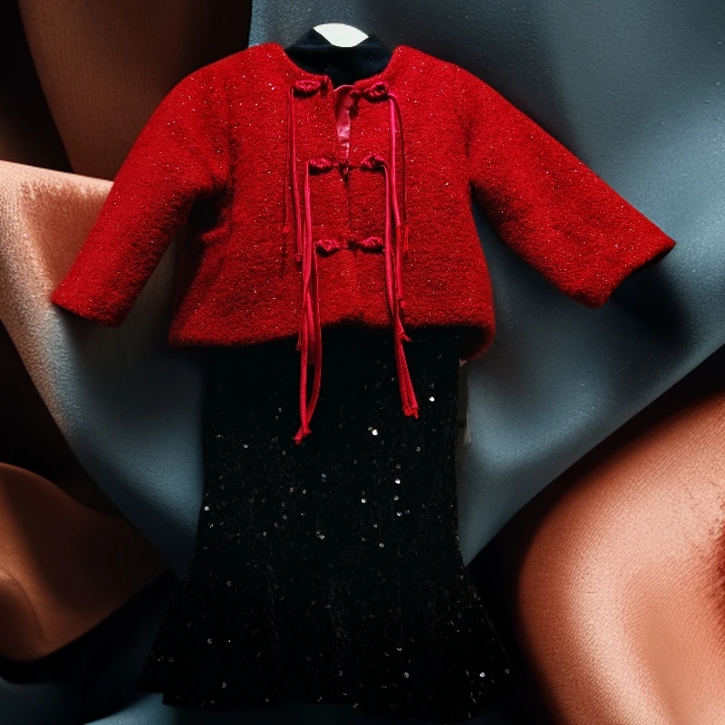 冬季中国风女童唐装儿童