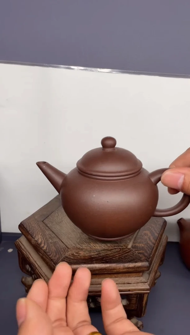 茶壶紫砂台西紫泥 标准水平