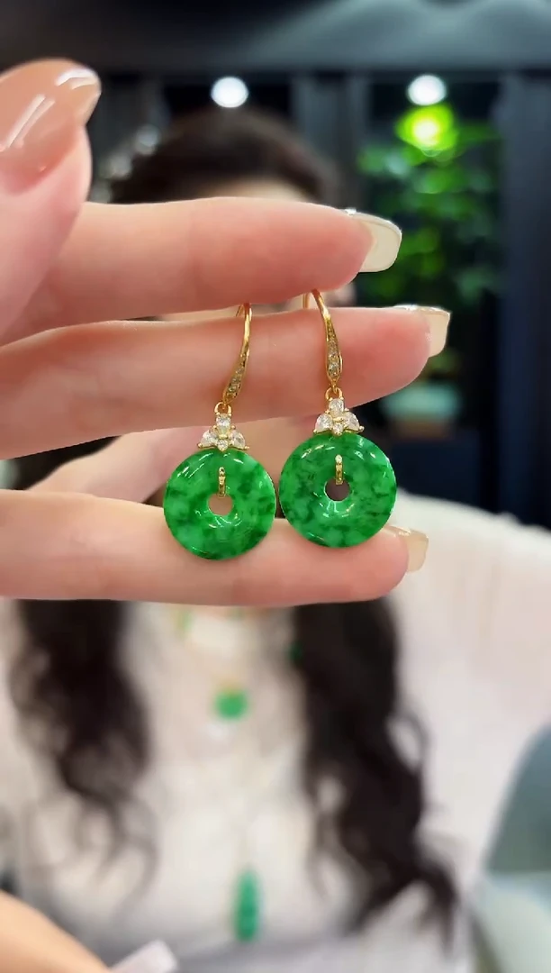 未镶嵌翡翠耳饰缅料A货/多样性发货/一件