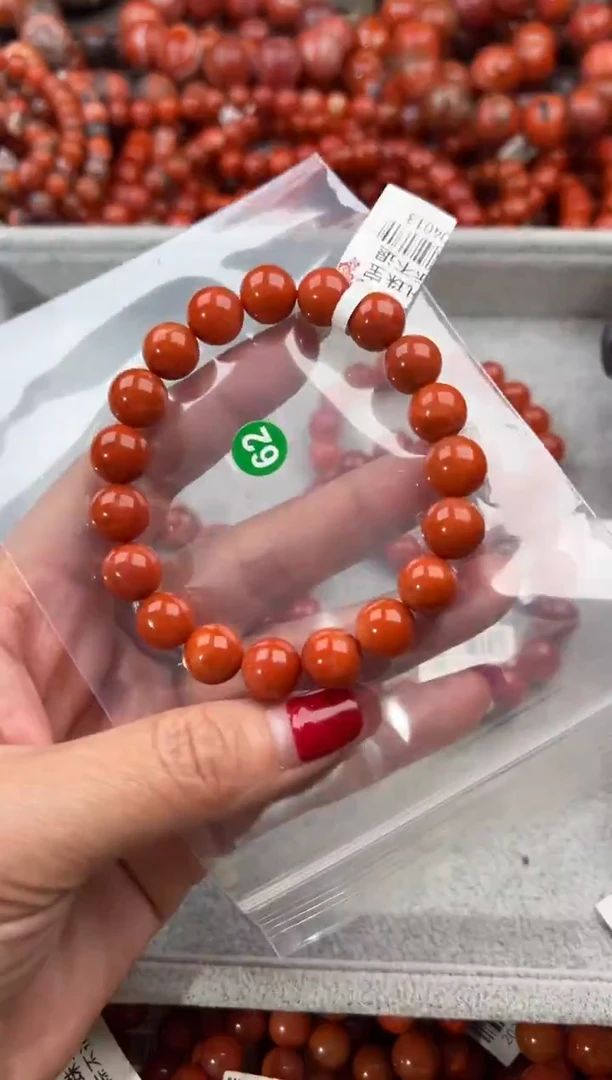 未镶嵌手串南红玛瑙10+