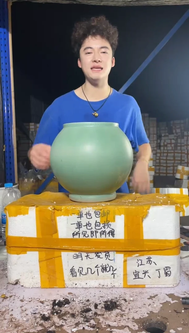 紫砂花盆宜兴紫砂粗陶花盆粗陶花盆17*23