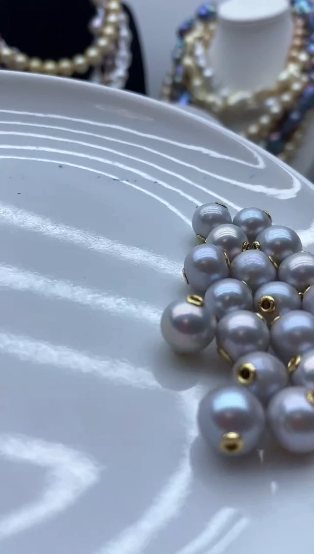 【闪购商品】淡水珍珠颈饰钛钢75