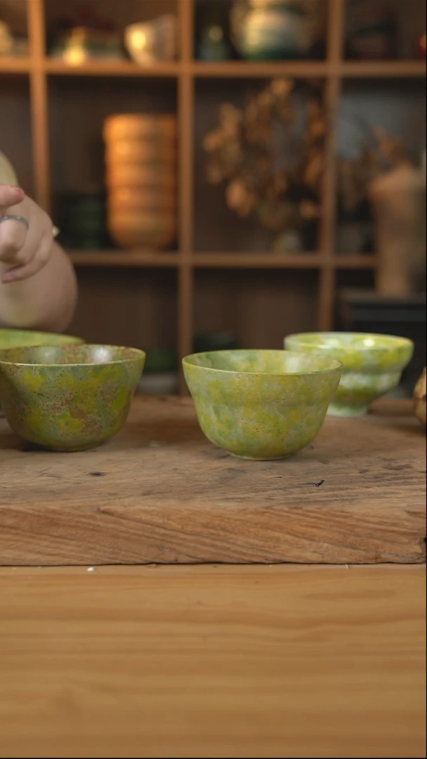 油菜花系列的葫芦米饭碗1个