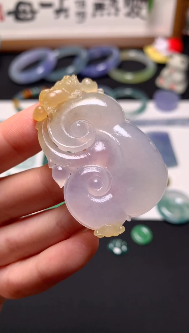 未镶嵌定制翡翠51.3*34.5*6.7