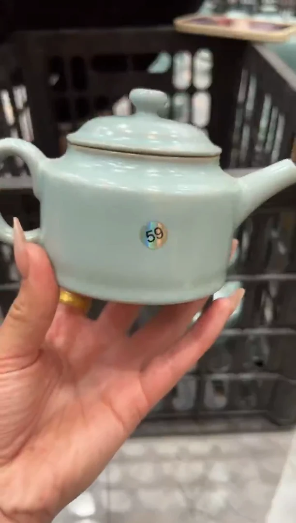 壶仿古天青纯手德钟壶瑕59