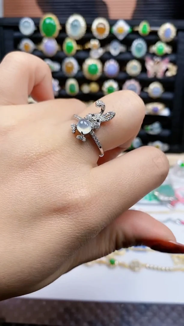 银S925镶嵌戒指翡翠39