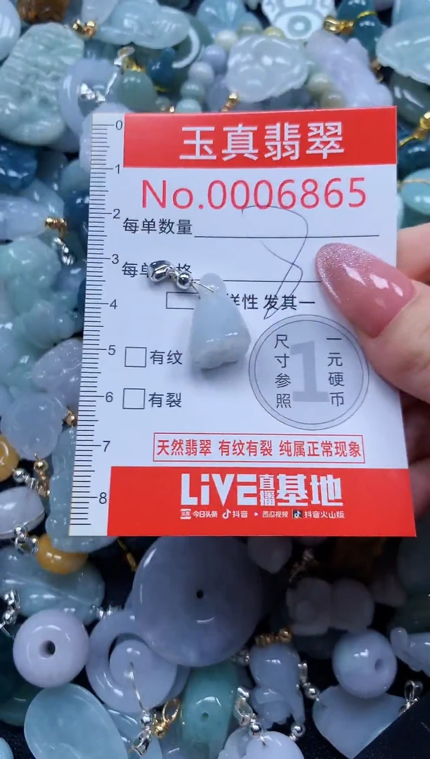 翡翠未镶嵌吊坠(不含链)6865