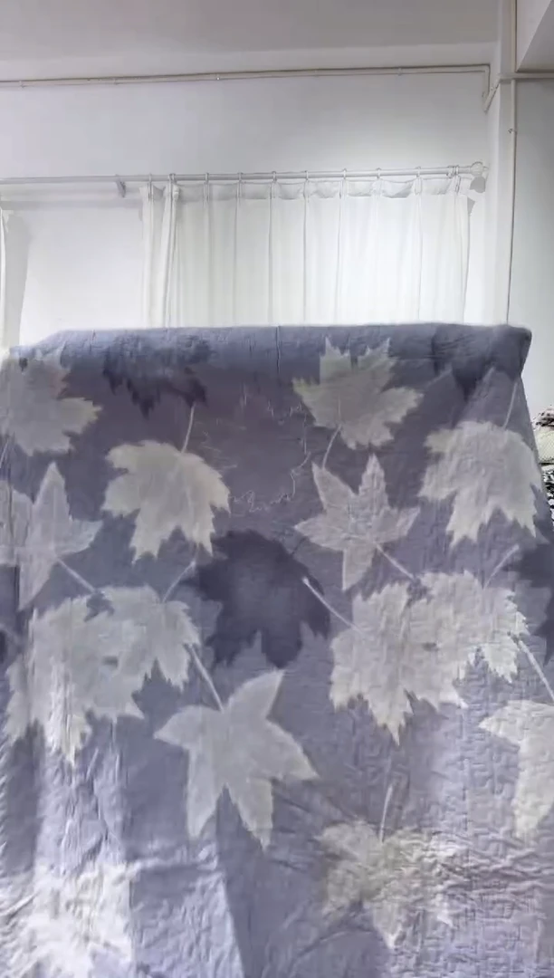 棉200*230纯棉床盖57号折印瑕疵