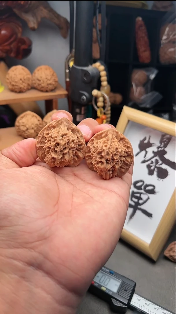 吊坠文玩核桃龙鳞纹野生42