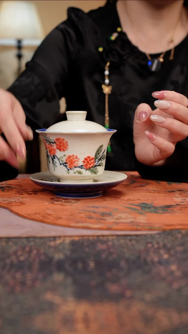 杯景德镇陶瓷杯碗柴烧多人