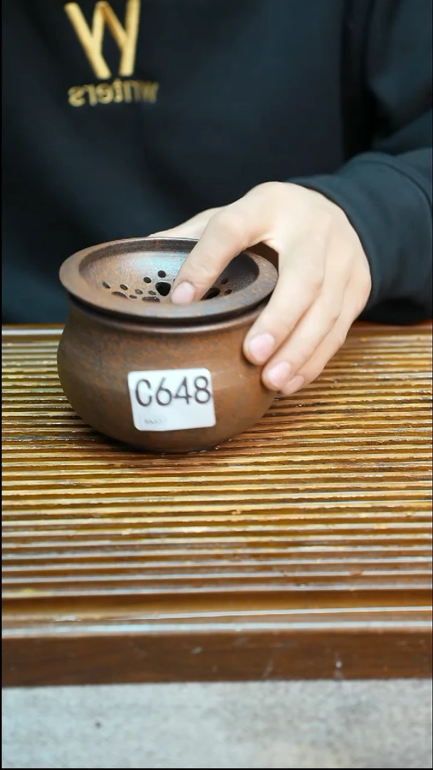 万古烧粗陶手工手做茶具