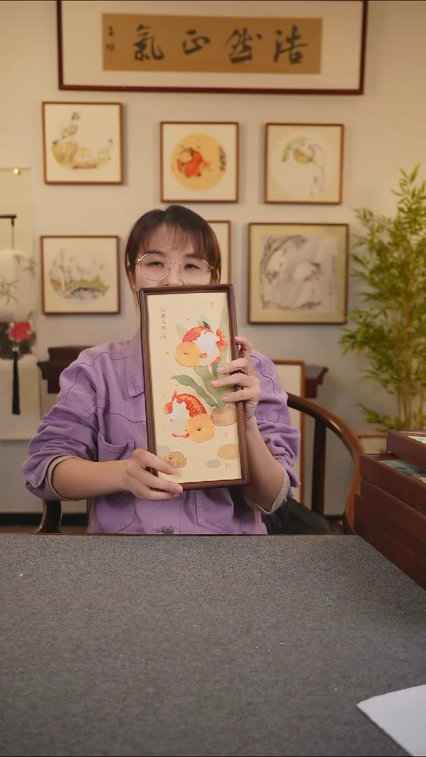 横款鹿鸣现代美术馆-岳倚竹老师作品