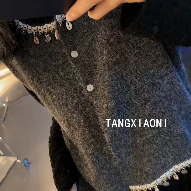 5店 两色【海浪贝壳】两色重磅马甲潮牌女装