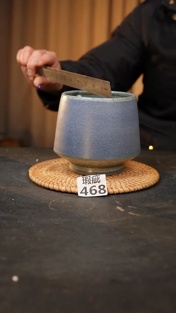 【闪购商品】瓷片泥泥手工花盆口10高12