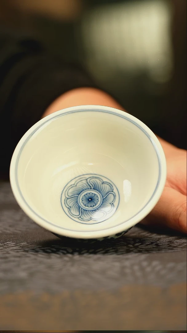 中式仿明永乐花心压手