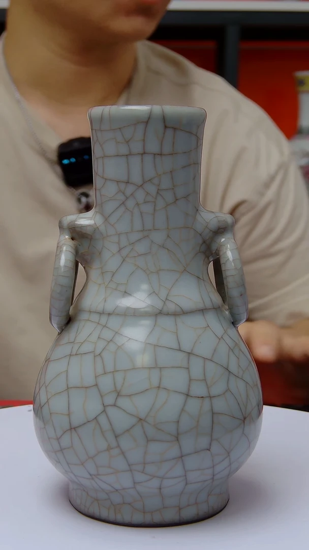 瓶哥釉双环耳瓶#420#