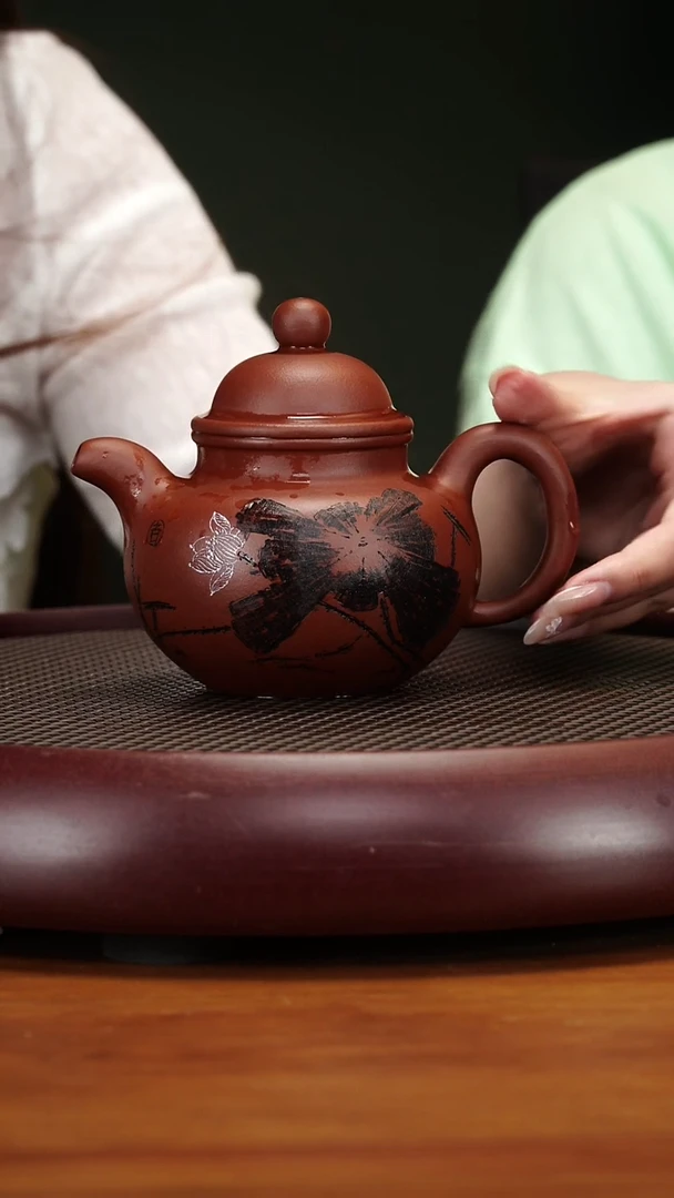 茶壶紫砂91SDH掇球海棠红400cc