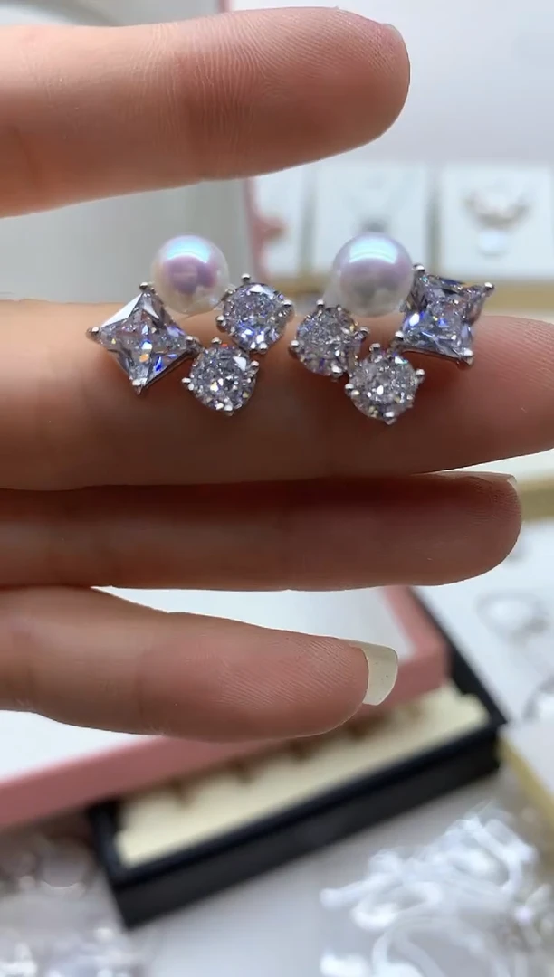 未镶嵌耳饰淡水珍珠多样性发其一