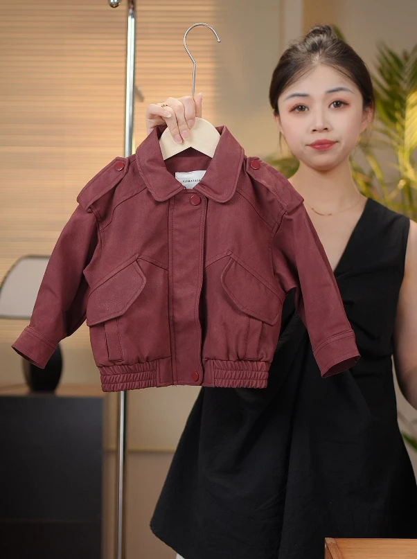 【现货】2025春秋季儿童新款韩版潮流时尚洋气休闲外套36817