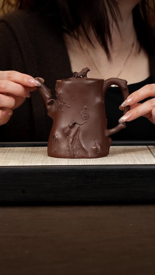 茶壶紫砂【P026】树桩  宜兴紫砂